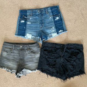 AE high-waisted festival shorts